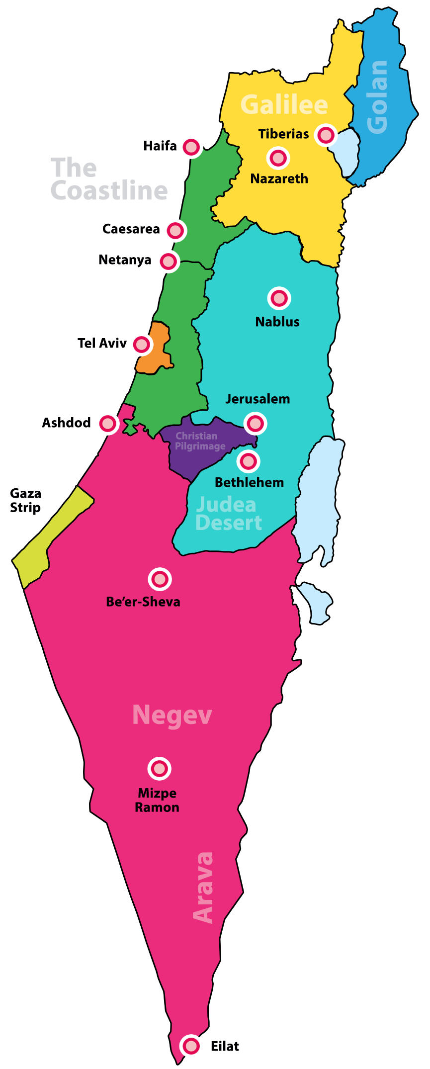 Map of Israel